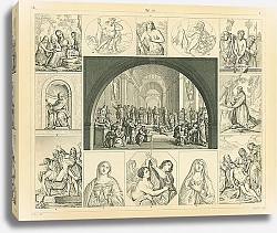 Постер Искусство Ренессанса: Рафаэль, Леонардо да Винчи, Гвидо Рени 1