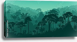 Постер Изумрудный тропический лес