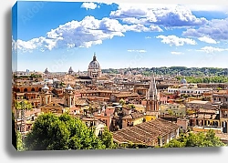 Постер Италия. Крыши Рима