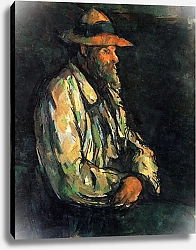 Постер Сезанн Поль (Paul Cezanne) Портрет садовника Валье 2