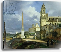 Постер Гране Франсуа Trinita dei Monti and the Villa Medici, Rome, 1808