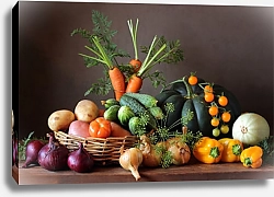 Постер Натюрморт с овощами
