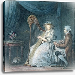 Постер Малле Жан-Батист The Beautiful Harpist