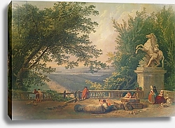 Постер Робер Юбер Terrace Ruins in a Park, c.1780