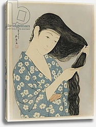 Постер Хасигути Гоё Woman Combing Her Hair, Taisho era, March 1920