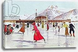 Постер Пеллегрини Карло The Skating Rink in Davos, Switzerland