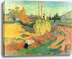 Постер Гоген Поль (Paul Gauguin) Вид Арля