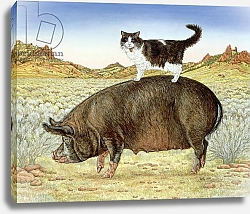 Постер Дитц (совр) Piggyback-Riding at Breteche Creek, 1995