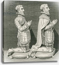 Постер Школа: Английская 18в. Henry Stuart, Lord Darnley and his brother Charles Stuart, Earl of Lennox, 1796