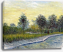 Постер Ван Гог Винсент (Vincent Van Gogh) Путь в парке Вуайер д'Ангерсон в Аньере, 1887 г.