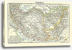Постер Карта Персии