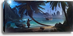 Постер Пират на берегу