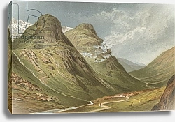 Постер Школа: Английская 19в. The Pass of Glencoe