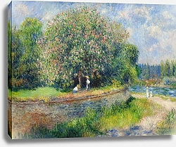 Постер Ренуар Пьер (Pierre-Auguste Renoir) Каштан в цвету