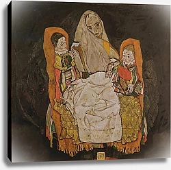 Постер Шиле Эгон (Egon Schiele) Mother with Two Children, 1915-17