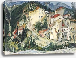 Постер Сутин Хаим Landscape at Cagnes; Paysage de Cagnes, c.1924-1925