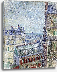 Постер Ван Гог Винсент (Vincent Van Gogh) Вид Парижа из комнаты Винсента