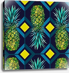 Постер Уотсон Эндрю (совр) Pineapple geometric tile, 2018,