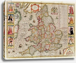 Постер Спид Джон The Kingdome of England, 1611-12