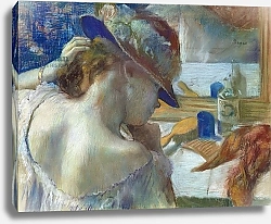 Постер Дега Эдгар (Edgar Degas) In Front of the Mirror, 1889