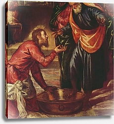Постер Тинторетто Джакопо Christ Washing the Feet of the Disciples