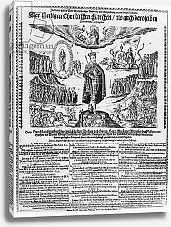 Постер Школа: Немецкая A German broadsheet depicting Gustavus Adolphus as the Champion of the Protestant Cause