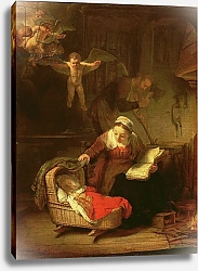 Постер Рембрандт (Rembrandt) The Holy Family, c.1645