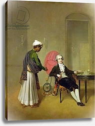 Постер Девис Артур A Gentleman, possibly William Hickey, and his Indian Servant, c.1785