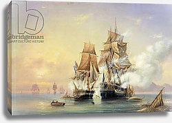 Постер Боголюбов Алексей The Russian Cutter Mercury captures the Swedish frigate Venus on 21st May 1789, 1845 1