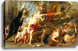 Постер Рубенс Петер (Pieter Paul Rubens) The Consequence of War, 1637-38