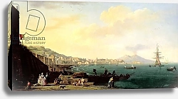 Постер Верне Клод View of Naples with Vesuvius in the Background