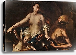 Постер Маньяско Алессандро Venus in Vulcan´s Forge with Cupid blindfolded