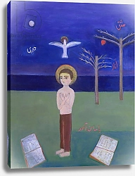Постер Салари Ройя (совр) Boy Praying in the Garden, 2002