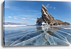 Постер Россия, Байкал. Гладкий лед