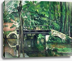 Постер Сезанн Поль (Paul Cezanne) The Bridge at Maincy, or The Bridge at Mennecy, or The Little Bridge, c.1879