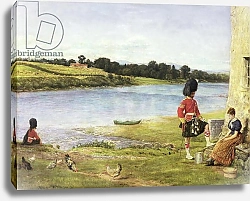 Постер Милле Джон Эверетт Flowing to the Sea, 1871