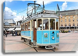 Постер исторический трамвай в Гётеборге, Швеция