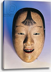 Постер Школа: Японская Noh theatre mask of a young boy called Kasshiki, 15th-19th century