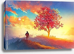 Постер Осеннее дерево