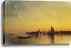Постер Айвазовский Иван Venice from the Lagoon at Sunset, 1873