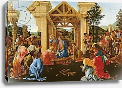 Постер Боттичелли Сандро (Sandro Botticelli) The Adoration of the Magi, c.1478-82