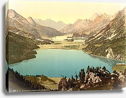 Постер Швейцария. Сильваплана и озеро Зильс
