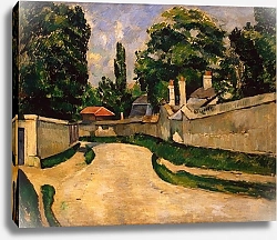 Постер Сезанн Поль (Paul Cezanne) Houses Along a Road, c.1881