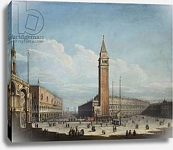 Постер Джоли Антонио The Piazza San Marco and the Piazzetta, Venice, looking South-West, 1741