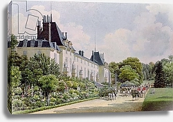 Постер Гарнье Август View of the Garden Facade of the Chateau, from a collection of twelve 'Views of the Malmaison'