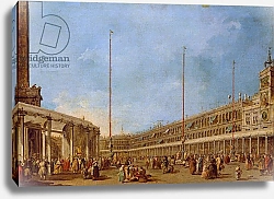 Постер Гварди Франческо (Francesco Guardi) The Procession of the Corpus Domini through St. Mark's Square, c.1766-70