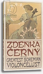 Постер Муха Альфонс Zdeňka Černý, the greatest Bohemian violoncellist, 1913
