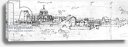 Постер Школа: Испанская Sketch of the cityscape of Granada