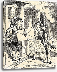 Постер Тениель Джон Fish Footman, from 'Alice's Adventures in Wonderland' by Lewis Carroll, published 1891