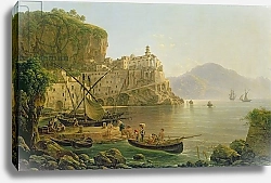 Постер Ребелл Джозеф View Towards Atrani on the Amalfi, 1817